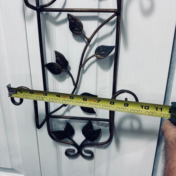 Vintage Plate Rack Wall Mount 2 Plate Antique Bronze - Picture 5 of 6
